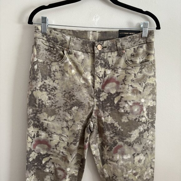 Chicos Women Sz 0.5 US 6 Floral Impression So Slimming Girlfriend Ankle Jean NWT - Picture 5 of 14